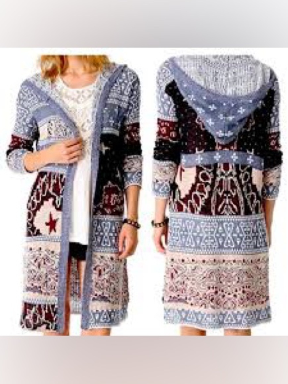 FREE PEOPLE, the Americana long cardigan!